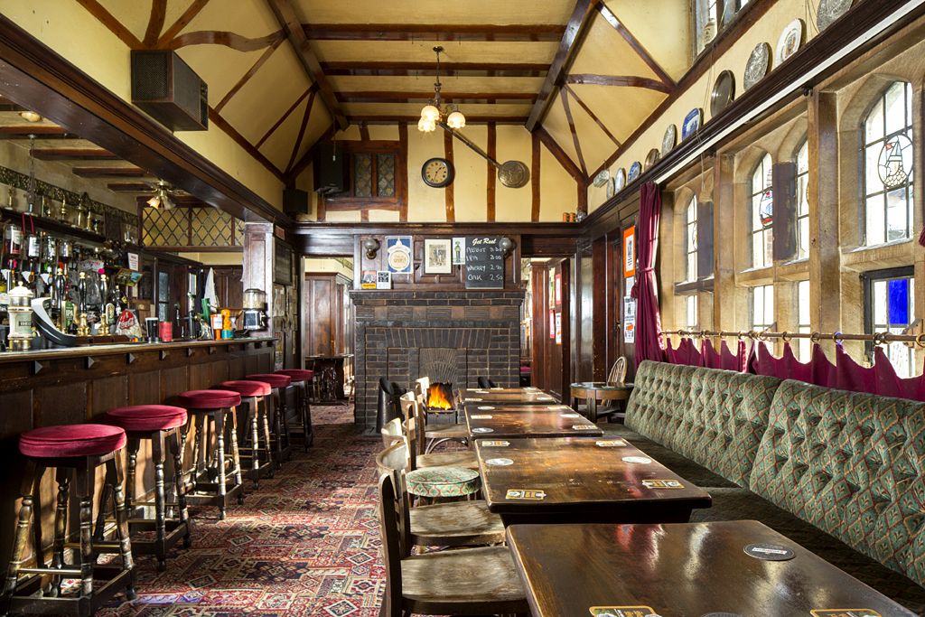 photo of interior of traditional pub